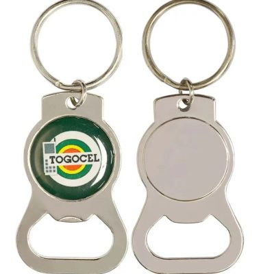Branded Metallic Keyholder with Opener